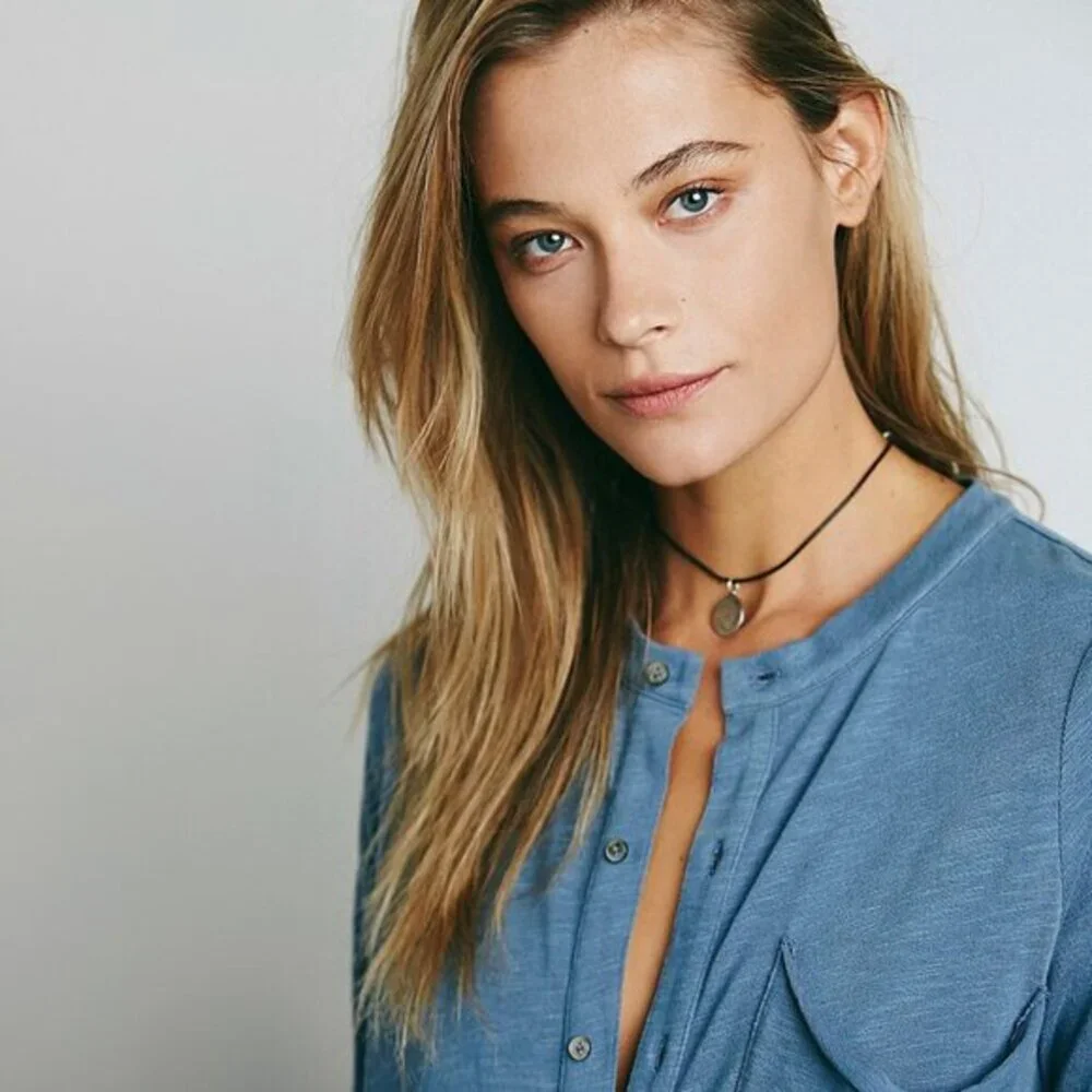 Free People FP Beach Something About Sam Shirtdress in Blue - sz Small